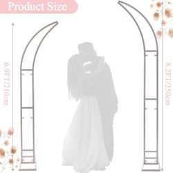 2pcs Large Wedding Arch with Base Flower Stand Arch Bracket Stand Backdrop