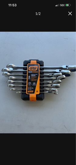 GearWrench 8-Piece Metric Flex Head Ratcheting Wrench Set