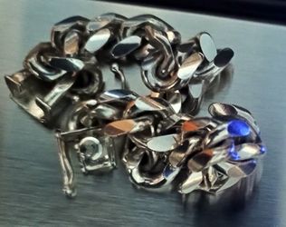 Miami Cuban Link 7" 10 MM -  Almost New - Not Hollow