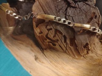 Sterling Silver Chain Bracelet  ( 7" L. Women's)