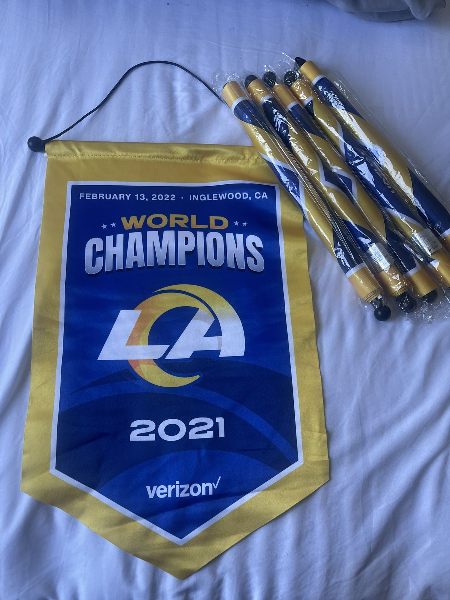 Rams 2021 Championship Banners