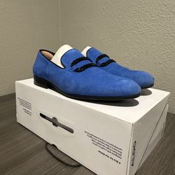 Aldo “Connery” Blue Suede Dress Shoes