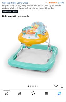 Bright Starts Disney Baby Winnie the Pooh “Once Upon a Walk” Activity Walker | New in Box