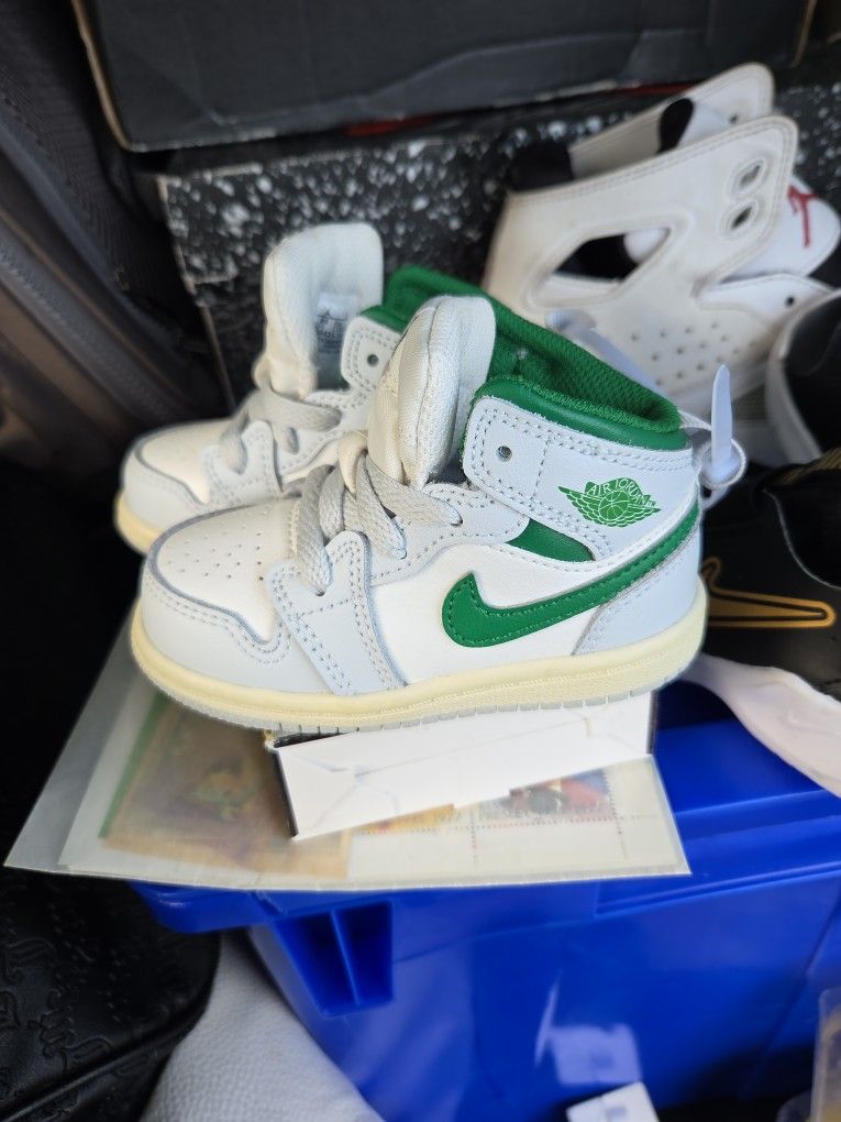 Babies 5c JORDAN 1S Green/white