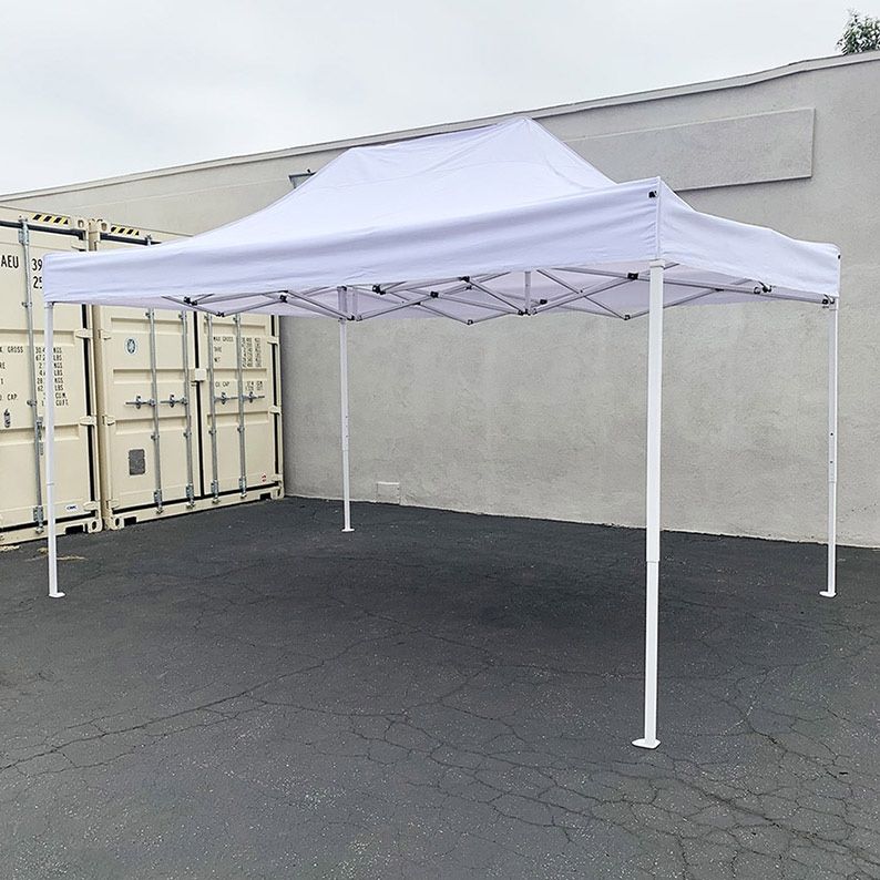(New in box) $145 Large 10x15 FT Heavy-Duty Popup Canopy Instant Shade Quick Open w/ Carry Bag