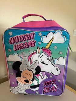 Kids Rolling Suitcase – Unicorn & Minnie Mouse 💕🦄