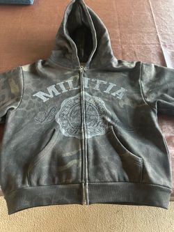 Bravest Studios Mens Militia zip-up hoodie