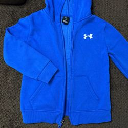 Kids Blue under Armour zip hoodie