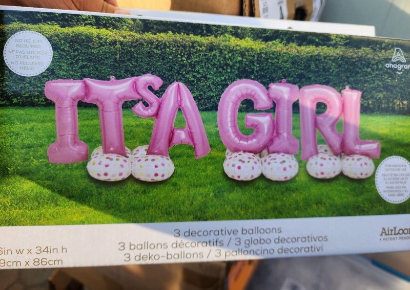 Airloonz Balloons The Balloon Phrase" Its A Girl"