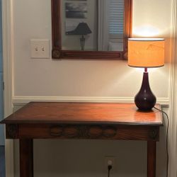 Console Table and Mirror 