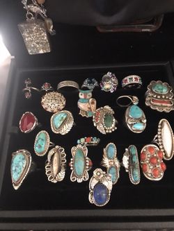Navajo estate rings sterling and lots more jewelry
