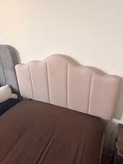 CREAM TWIN BED FRAME