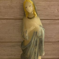Vintage Virgin Mary Candle 