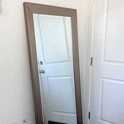 Full Length Wide Framed Floor Mirror