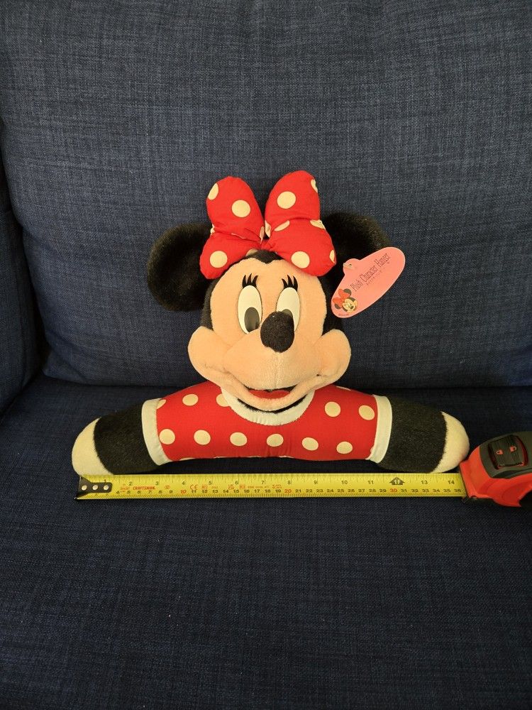 Vintage Minnie Mouse Plush clothing hanger
