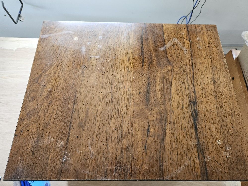 Worn Wooden End Table