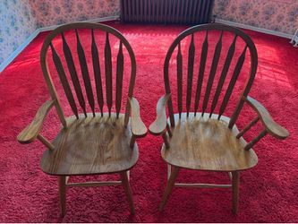Oak dining room chairs $5 each