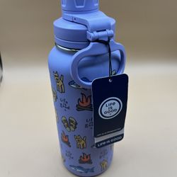 Life Is Good 32 Oz Stainless Steel Water Bottle Purple