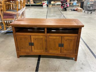 Solid Wood Mission-Style TV Stand / Media Console