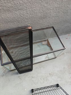 Fish tank/Reptile tank:  40 gallon breeder (36"x 18"x16")