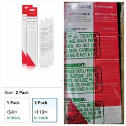 New Sealed Frigidaire EPTWFU01 PureSource Ultra® II Refrigerator Water Filter Replacement | Set of 2