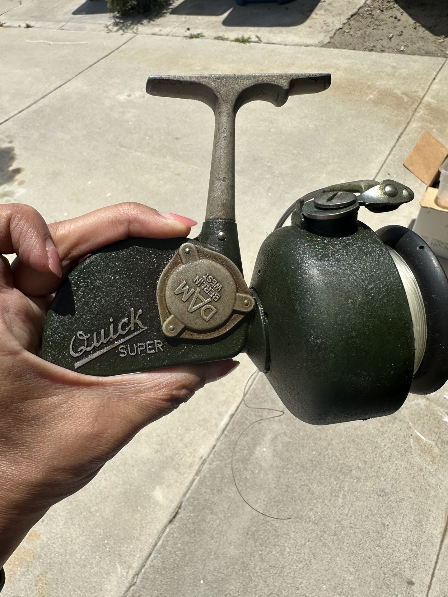Vintage DAM Berlin West Quick Super Fishing Reel Made In Germany NICE
