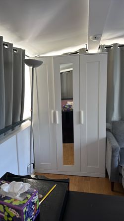 IKEA BRIMNES Wardrobe — White, 3 Doors