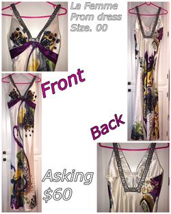 Prom gown dress size 00