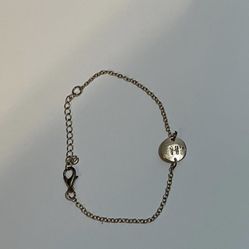 Adult Gold M Initial Bracelet 