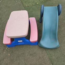 Little Tikes Table And Slides 