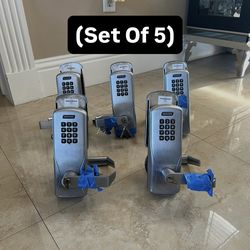 100% Working Heavy Duty Stainless Steel Lockset With Keypad (Set Of 5)