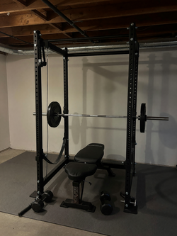 2024 Titan T3 Power Rack – Like New with Bench and Weights - Bergenfield, NJ