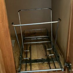 Metal Rolling Trashcan Caddy