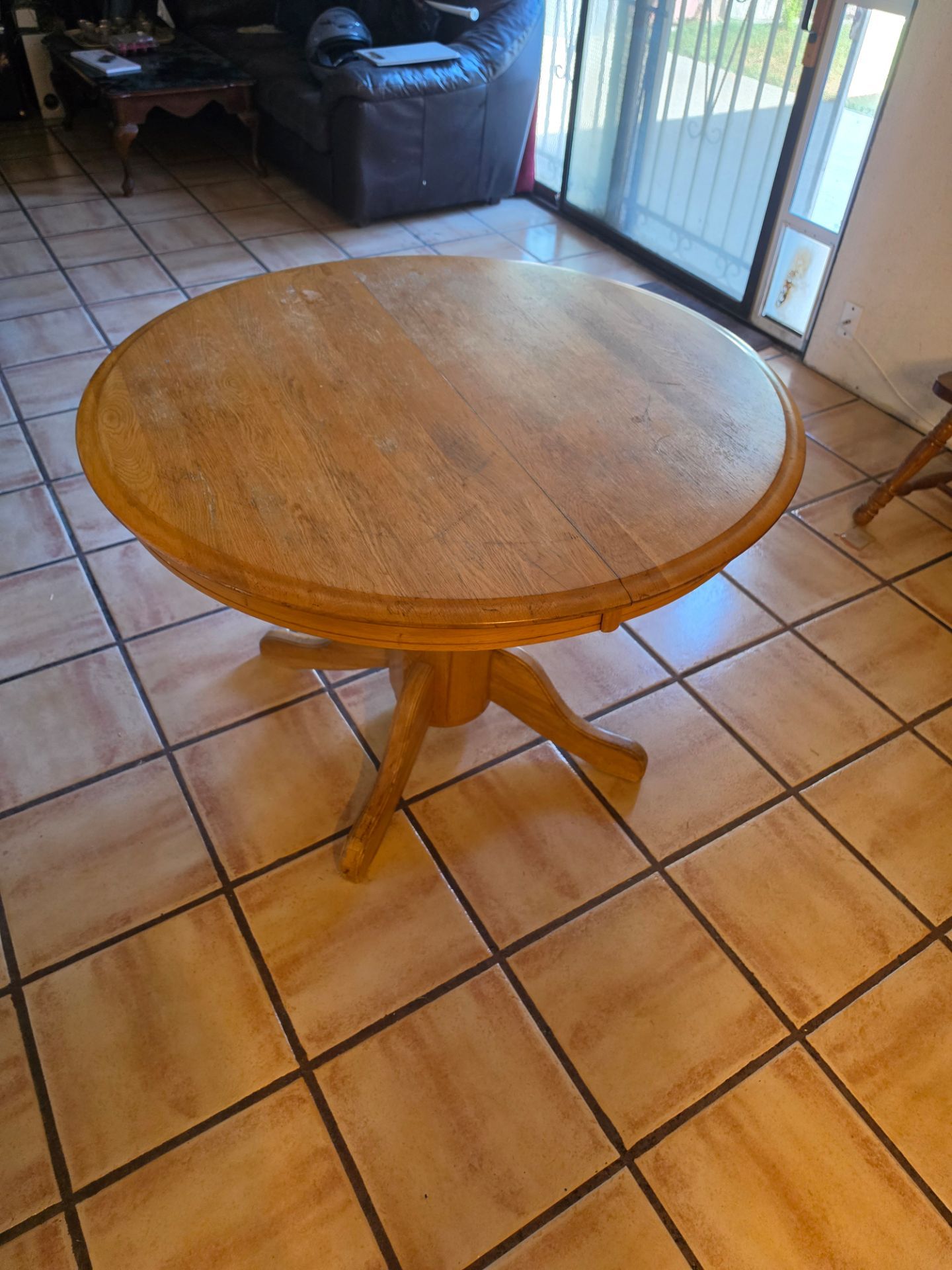 Round Wooden Table
