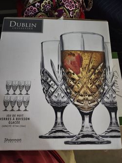 wine glasses 8 each