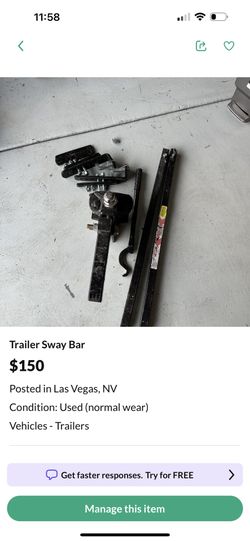 Trailer Sway Bar Egualiser