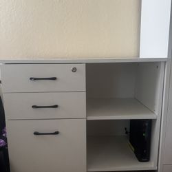File Cabinet W/ Drawers And Shelves