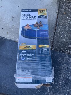 Bestway 12’ Above Pool Kit. Brand New