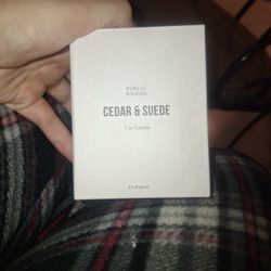 Cedar & Suede High QUALITY Public Goods Candle 7oz