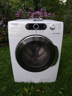 Wash Machine  Samsung White Color Model: WF338AAW/XAA SIZE WIDTH  27 Inches  Deep  27 Inches  High  39 Inches 