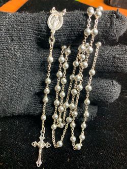 Rosary 925 Silver 26-30 inch