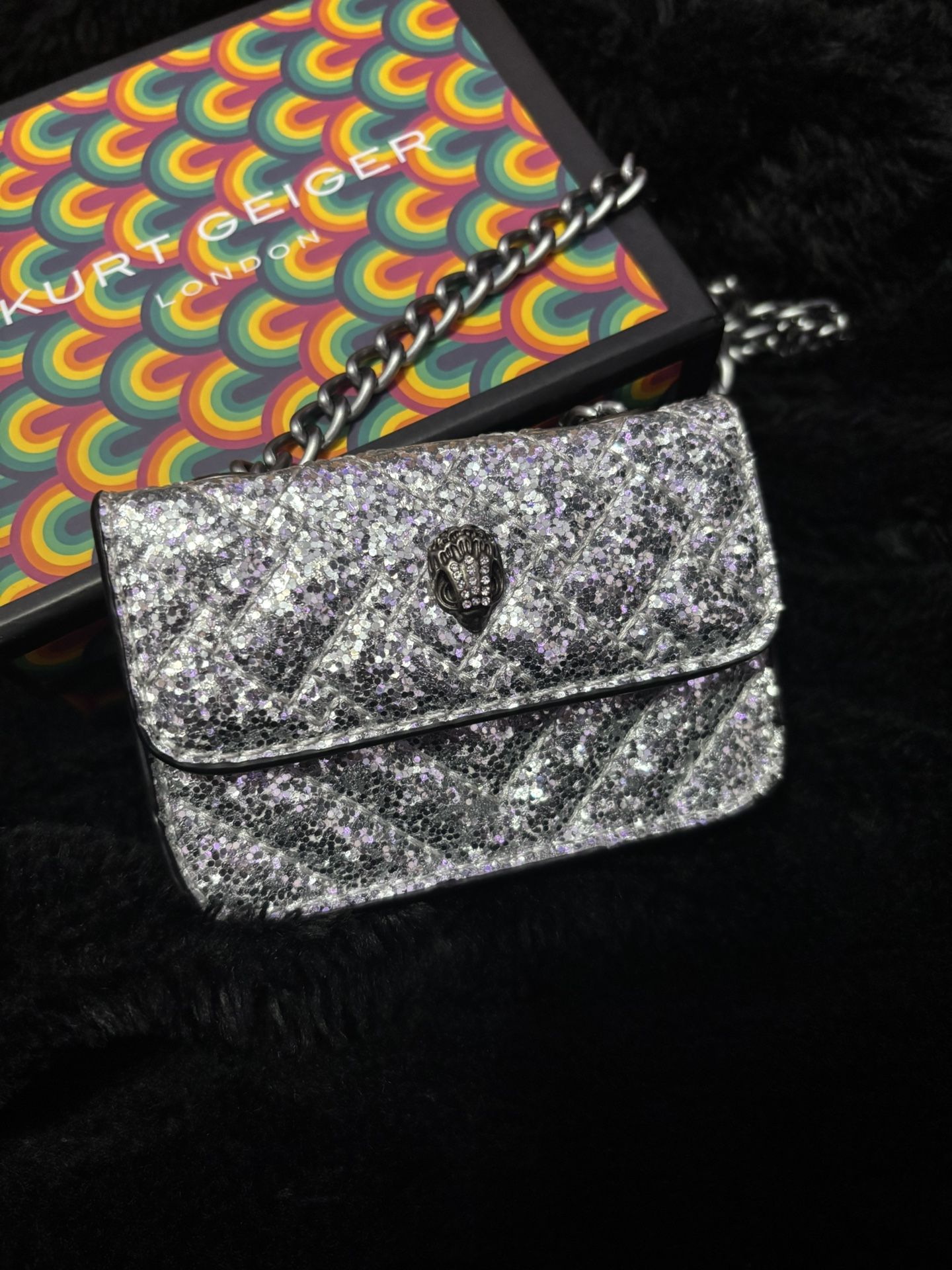 micro silver kurt geiger bag