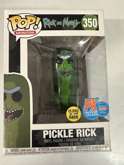 Funko Rick And Morty Pickle Rick (No Limbs, Glow In The Dark)