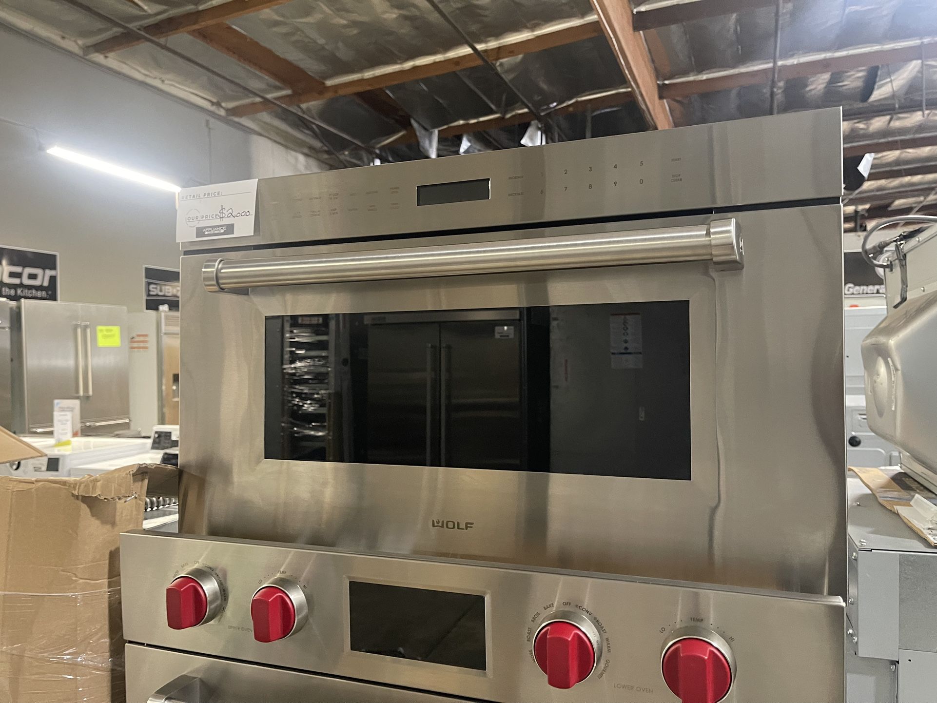 WOLF DROP DOWN MICROWAVE 30 INCH WIDE
