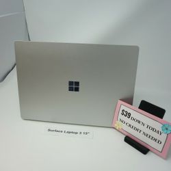 Microsoft Surface Laptop 3 15inch - $39 Down Today (ryzen 5/8GB RAM /128GB SSD) 