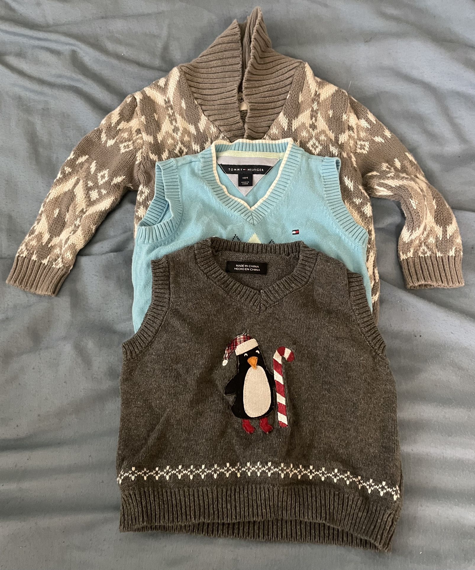 Boys Size 18 Months Sweater And Vest Bundle