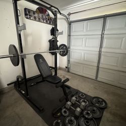 Home Gym Squat Rack Bench Press