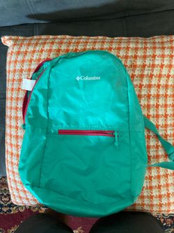Columbia Water proof backpack also foldable