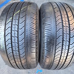 2 USED TIRES MICHELIN 215/55/17