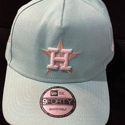Houston Astros, New Era Cap, Teal Green,  Adjustable, New .